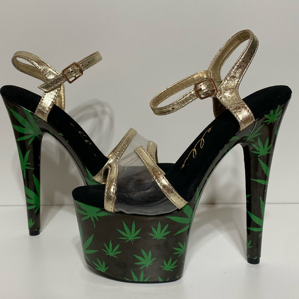 Ellie Shoes 709 Leaf Platform Heel Stilettos Dolls Kill